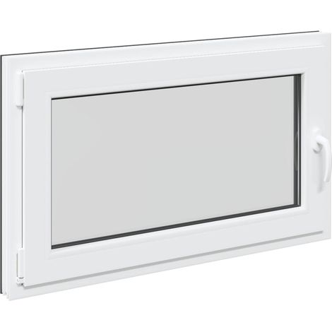 Kellerfenster RISOR 100 x 70 cm PVC und Glas Anthrazit vidaXL