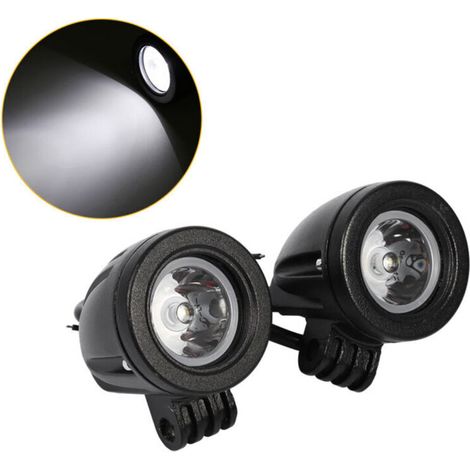 2 pièces de lampe de travail LED 10W haute puissance, lampe de brouillard, conduite hors route, moto
