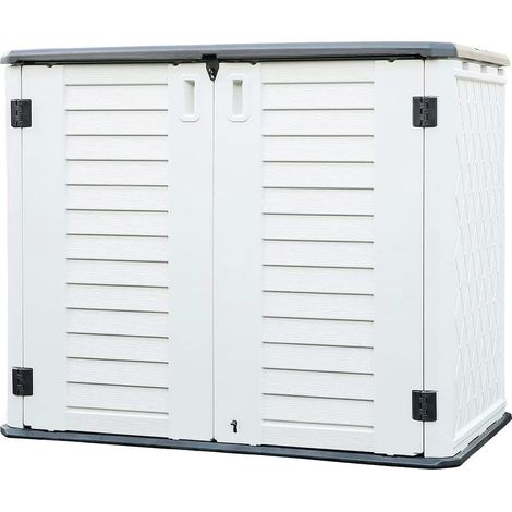 Abri de jardin extérieur, armoire étanche en plastique, 35 pi³, pour terrasse, patio ou balcon. (1/5)
