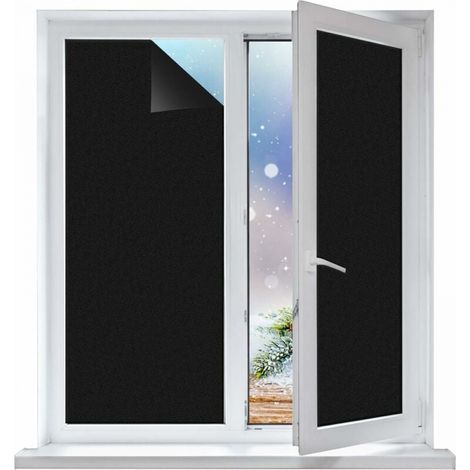 – Pellicola adesiva opaca per finestre 45 cm x 200 cm – PVC impermeabile – Protezione UV per uffici e bagni – Applicazione senza colla – 45 cm x 200 cm (1/4)