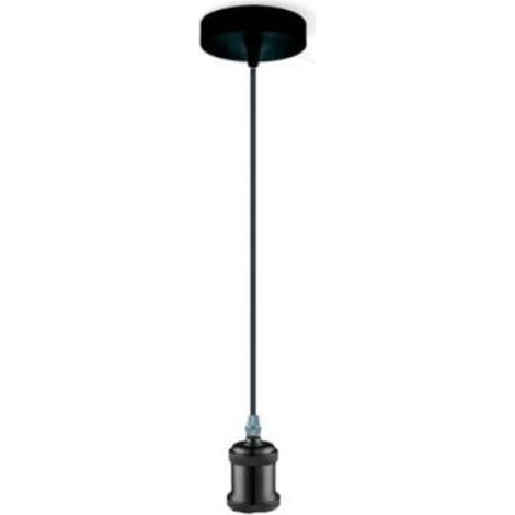 Lampada a sospensione globo oliver, in metallo nero, lampadina non inclusa, glb a31