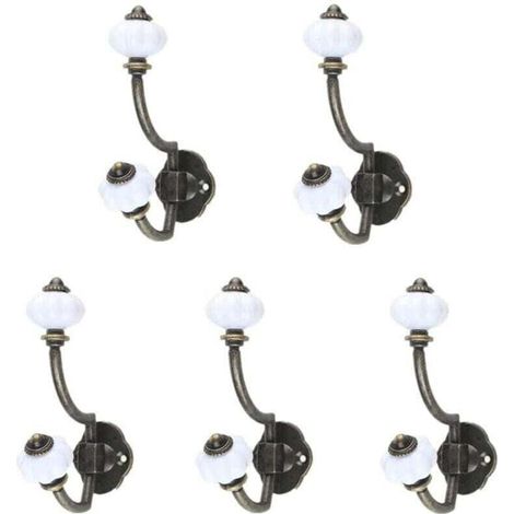 5 Pcs Patère Antique Crochet Mural Cintre Simple Porte-Manteau Rétro Décorations De Capuchon Patères Murales Crochets Rustiques Crochets Muraux Rétro Patères Décoratives Clé À (1/4)