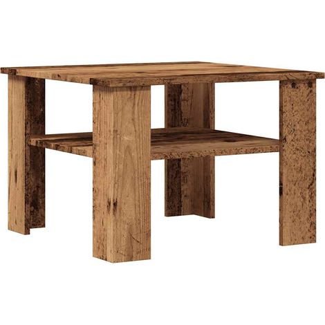 Maison Exclusive - Table basse vieux bois 60x60x42 cm bois d'ingénierie