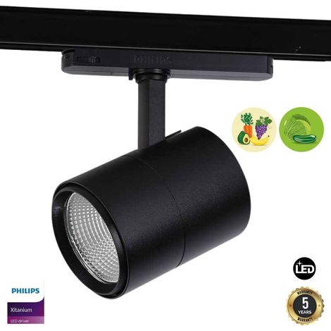 Plafonnier spot encastrable 3W - Orientable - Chip CREE - Blanc Neutre - Noir (1/5)