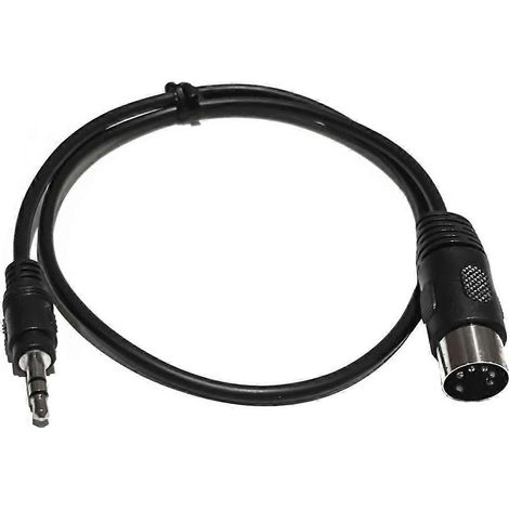 Câble adaptateur DIN mâle 5 broches vers TRS mâle 3,5 mm pour équipement stéréo (1/3)