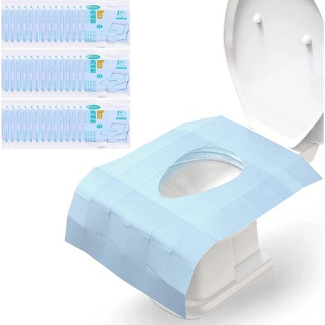 Protège-sièges de toilettes jetables extra larges et imperméables, lot de 30, pour adultes, enfants et tout-petits (apprentissag