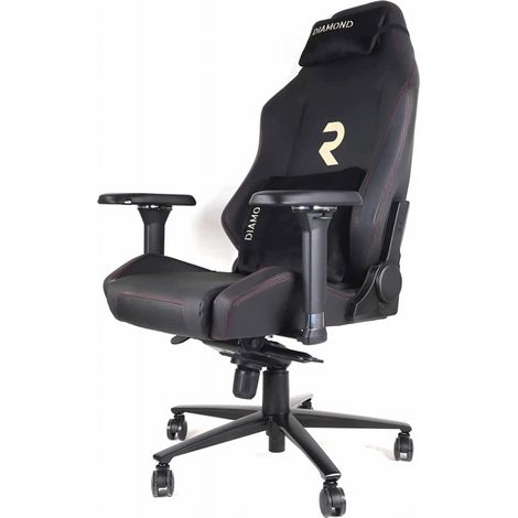 Silla Gamer Profesional Diamond. Inclinación 180º, Altura Regulable, Reposabrazos 4D, Cojín Cervical y Lumbar