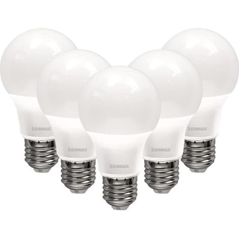 LAMPARAS LED A60 12W E27 LUZ FRIA STANDAR ECORAEE 0,11 INC. PACK 5 (1/3)