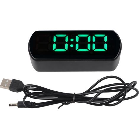 Digitaler LED-Wecker mit Temperaturanzeige, Schlummerfunktion und automatischer Dimmfunktion für Schlafzimmer, Büro oder Küche. (1/5)