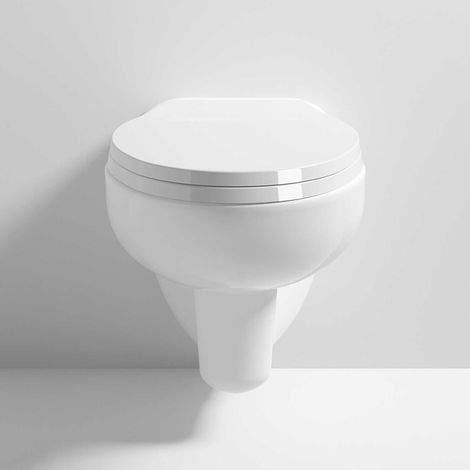 Nuie Melbourne Wall Hung Toilet - Soft Close Seat (1/4)