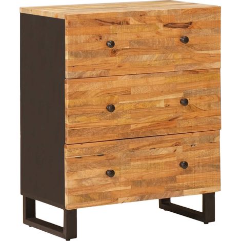 vidaXL  Storage Sideboard  Brown 60 x 33 x 75 cm Solid Mango Wood