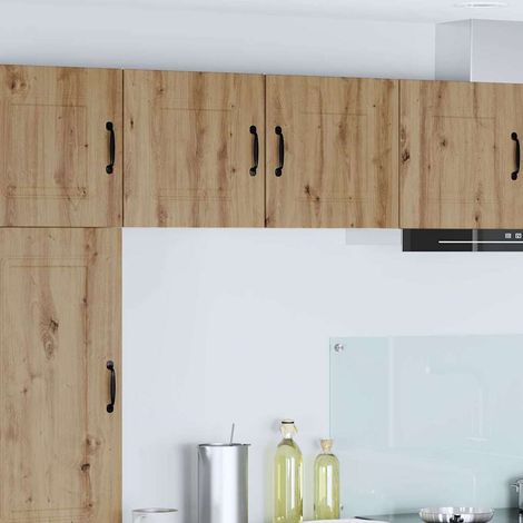 vidaXL Panneau de lave-vaisselle Kalmar 2 pcs Chêne artisanal