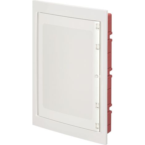 Centralino ad incasso, 54 (3x18) moduli, con morsettiera 6x10mm, bianco, IP40, con sportello cieco  - Elettrocanali EC63054CE (1/2)
