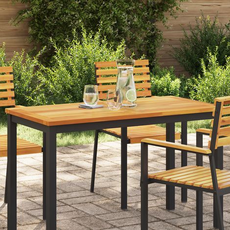 Tischplatte 110x55x2,2 cm Rechteckige Massivholztischplatte vidaXL229466