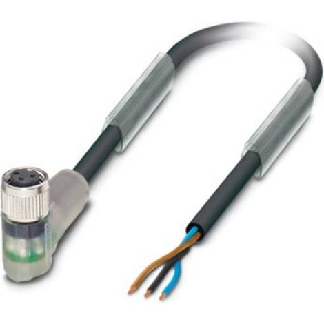 Câble pour capteurs/actionneurs Phoenix Contact SAC-3P- 1,5-PUR/M 8FR-2L 1671069 Pôle: 3 avec LED Co (1/3)
