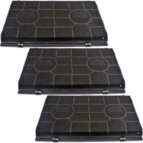 Ersatzteil - Originales 3er-Set Kohlefilter Typ 190 FAT190 - - WHIRLPOOL, ROSIERES, SCHOLTES, ELECTROLUX, ARTHUR MARTIN ELECTROLUX, BAUKNECHT, FAURE, IKEA, CANDY, IGNIS, AEG, JUNO