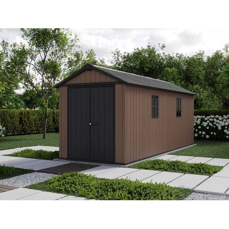 CASETA COBERTIZO RESINA JARDIN NEWTON 1775 KETER