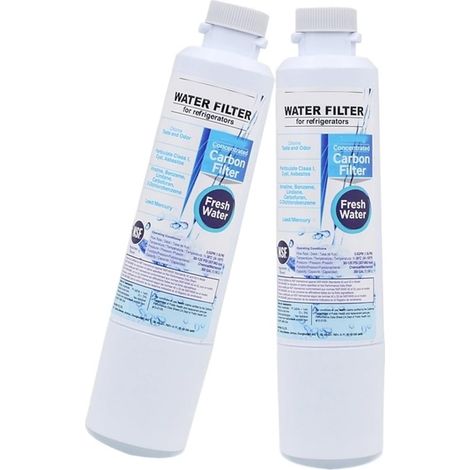 Filtre à eau réfrigérée remplacé, Compatible pour Samsung DA29-00020BF, filtre à plaque d'osmose inverse à charbon actif, 2PCS (1/4)