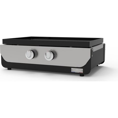 Le Marquier – Plancha électrique 260 Duo – Plaque fonte émaillée 60x40 cm – 2 résistances 3,5 kW avec thermostat – Norme IPX4 (1/5)