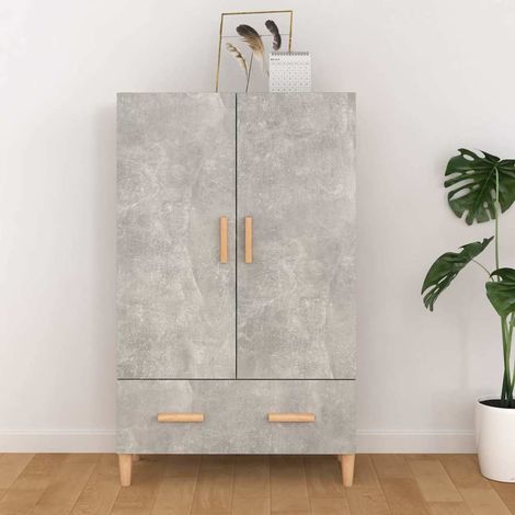 vidaXL Highboard Concrete Grey 70x31x115 cm Engineered Wood (1/5)