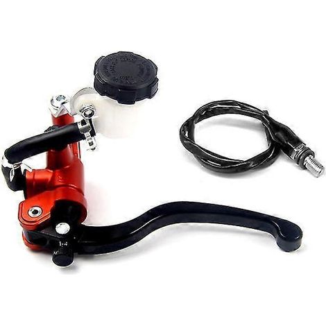 Interface de tuyau de pompe de frein et d'embrayage universelle pour moto, radiale, 17,5 mm, maître-cylindre 22 mm pour Vespa, Hyosung, Sherco, Honda - Orange gauche (1/5)