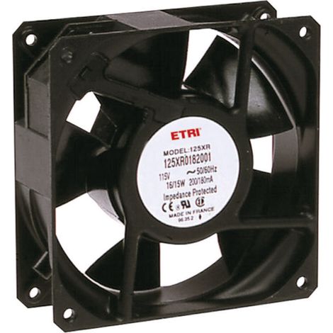 Ecofit 125XR0182000 Axiallüfter 115 V/AC 2640 l/min (L x B x H) 119 x 119 x 38.9 mm
