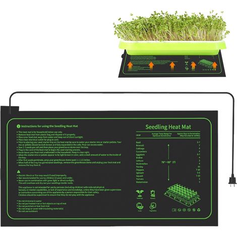 1 Tapis Chauffant, 52x25cm, 20W, Étanche IP67, Pour Germination, Serre, Reptile (1/5)