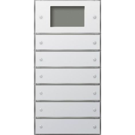 Gira Tastsens.3 Plus 6f (2+4) KNX Interruttore a superficie Bianco puro [2046112], 2046 112