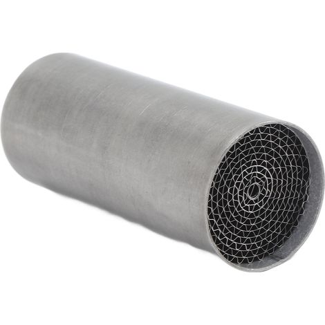 Katalysator aus Edelstahl für Motorradauspuffanlagen, universeller Vorder-/Mittelschalldämpfer, 42 x 100 mm (1/5)
