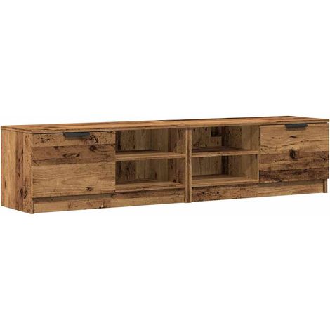 Maison Exclusive - TV-Schränke 2 Stk. Altholz-Optik 80x35x36,5 cm