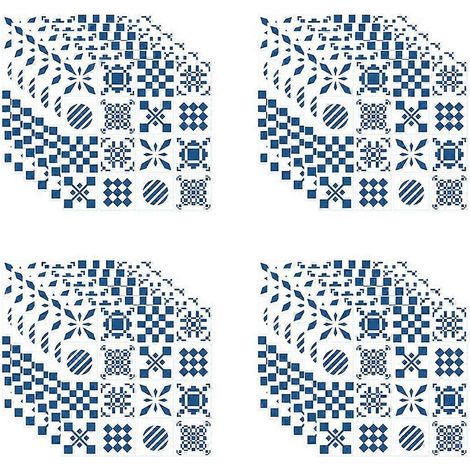 Carrelage géométrique pour rénovation de cuisine, salle de bain, dortoir, salle à manger, décoration murale et de sol (lot de 4) (1/5)