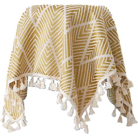 Nappe De Chevet - Jacquard - Antidérapante Avec Dos En Gel De Silice - Pour Table De Nuit Meuble Tv Réfrigérateur - 1 Pièce (1/5)