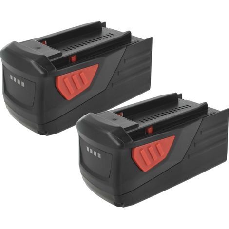 vhbw 2x Batterie compatible avec Hilti TE6-A36 TE 7A, TE7A, TE 6-A36 AVR, TE 500-A36, CPC 36V outil électrique (5000 mAh, Li-ion, 36 V) (1/4)