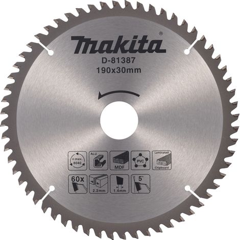 LAME TCT 190/30/60 MULTI APP MAKITA D-81387