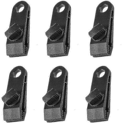 Ensemble de 12 pinces robustes pour bâches, idéales pour les tentes et les auvents d'extérieur. (1/5)