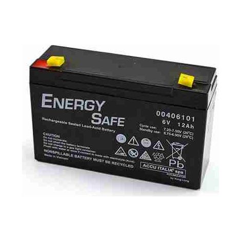 Batería Pb AGM VRLA Serie Energy Safe 6V 12Ah C20 (F1)