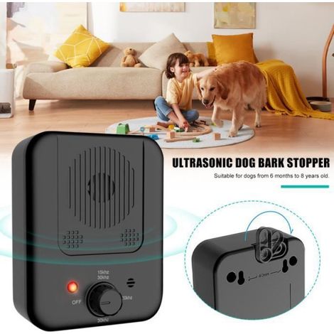 Anti Aboiement à Ultrason-Anti-bruit-Détection Automatique-Longue Portée-Pour Chien-Accroché au mur, arbre, clôture (1/4)
