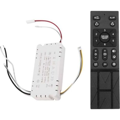 Kit Télécommande Ventilateur Plafond 6 Vitesses Gradation Lumière Compatible 110-265V
