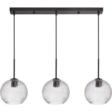 Lámpara de techo alargada CANICA tranparent glass Ø20 3xE27 (1/2)