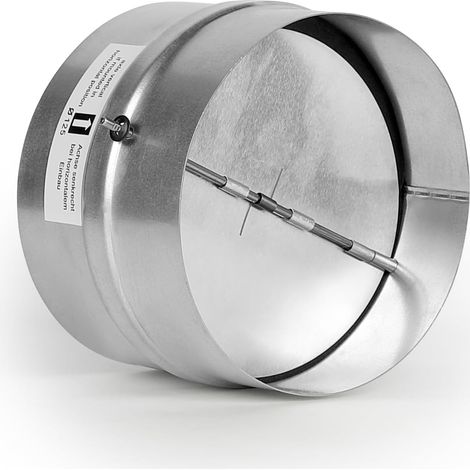 Ø125 mm Clapet Anti Retour Automatique, Clapet Anti-Retour avec Caoutchouc d'Étanchéité Joint Caoutchouc pour Hotte Aspirante et Canal de Ventilation (1/5)