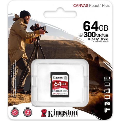 KINGSTON SD-Card Canvas React Plus 64GB (1/2)