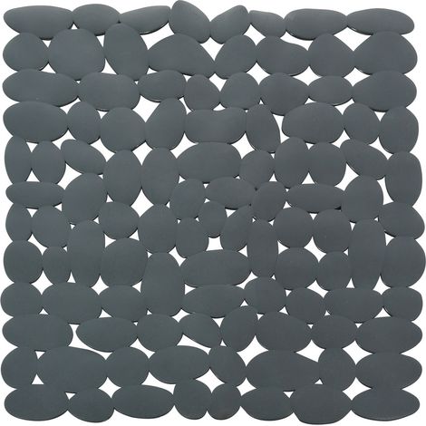 Alfombra de ducha PVC MARATHON 54x54cm Gris oscuro Spirella (1/5)