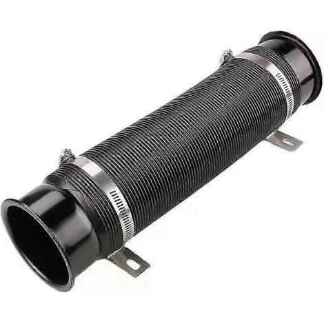 New 1pcs 76mm Car Cold Air Turbo Intake Inlet Pipe Adjustable Flexible Duct Tube Hose Cold Feed Duct Pipe( black) (1/5)