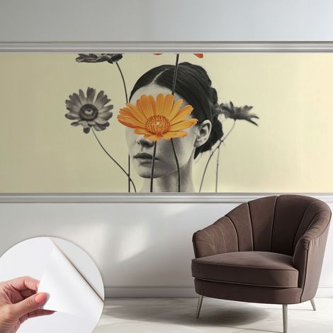 Tapete Selbstklebend - abwaschbar - Tapete mit Motiv - trendige Wanddeko - elegant Fototapete Surrealistische Vision 250x104 cm (1/5)