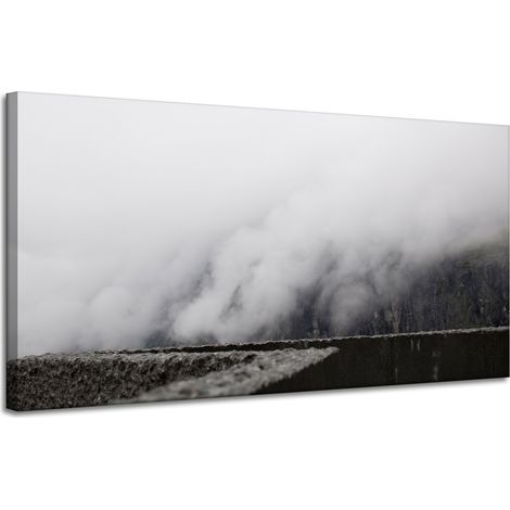 Leinwanddruck Natur Nebel in den Bergen 120x60 cm