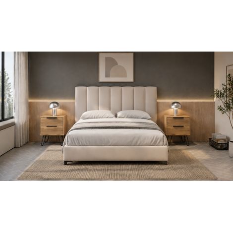 Seneca Set di 2 Comodini Moderni con 2 Cassetti (1/4)