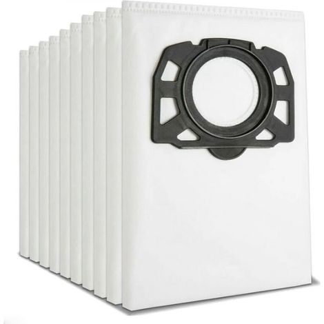 Lot de 10 Sacs de Filtre Sacs D'aspirateur pour Kärcher 2.863-006.0 KFI 487 Sacs Aspirateur pour Kärcher WD4 WD5 WD6 WD5P WD6P MV4 MV5 MV6 Aspirateurs Multifonctions,TRIMEC (1/5)