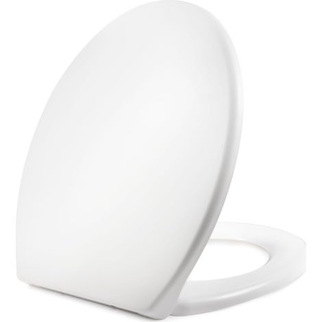 Abattant de WC ovale avec système d'abaissement automatique, fermeture rapide (1/5)