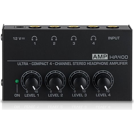 Amplificateur casque 4 voies HA400 pour studio et monitoring (1/4)