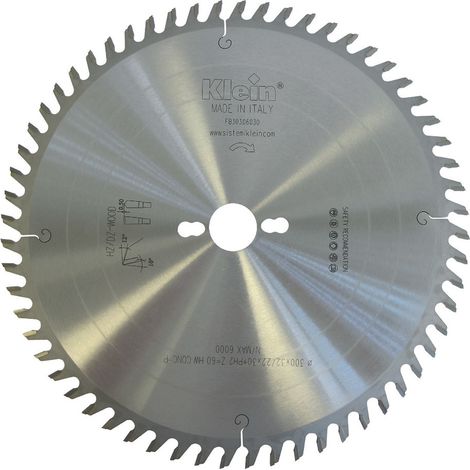 Lama circolare di precisione HW D=250, d=30, B/c=3.2/2.2, Z (Nr. denti)=48, Fori trasc.=PH02 FB253.04830 KLEIN (1/4)